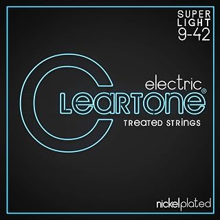 Cleartone Electric Strings 9-42 - Long Lasting, Premium Tone, No Feel Coating