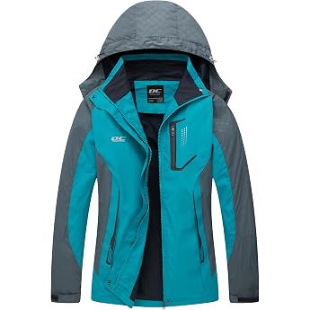 Rain Jacket Women's Waterproof Transition Jacket Women's Outdoor Hiking Jacket Softshell Jacket for Women with Hood