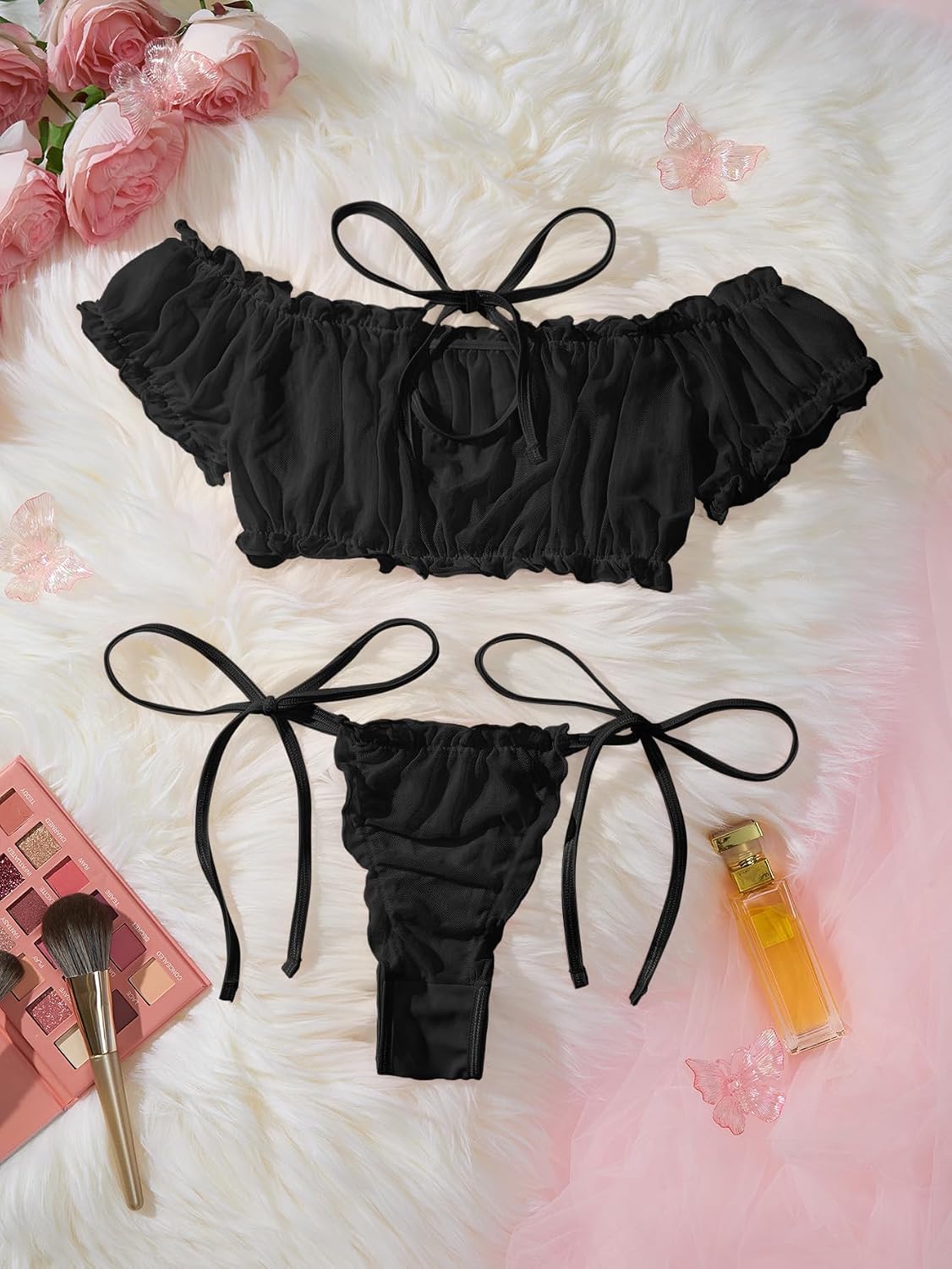 Lilosy Sexy Lingerie Set 2 Piece Women Bra and Panty