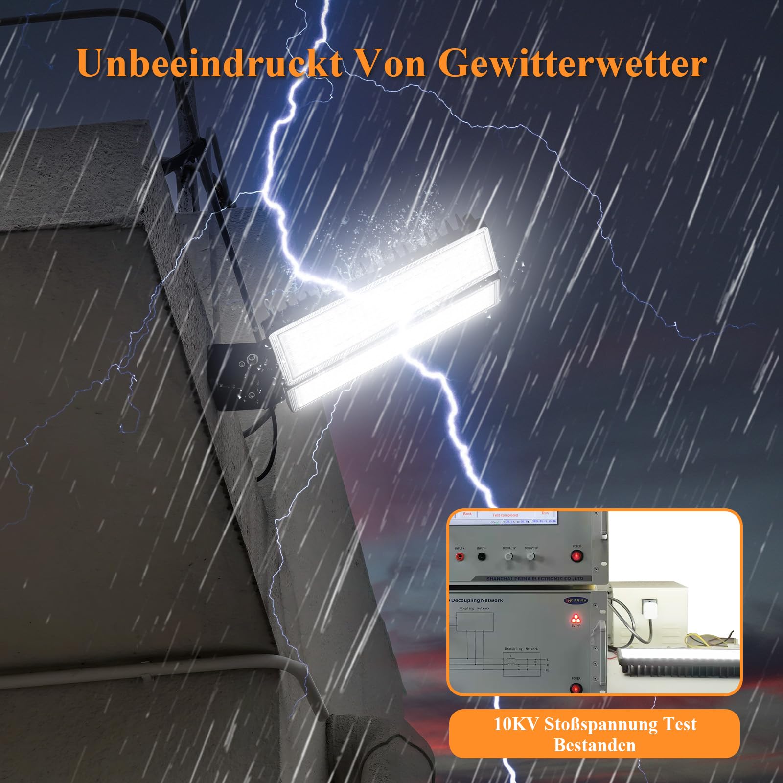 LED Strahler Außen 200W, 28000LM Strassenlampe,Flutlicht mit verstellbaren 2 Köpfe, Superhell 6500K LED-Straßenleuchte, Aussenstrahler IP67 Wasserdicht für Garten, Hof, Außenbeleuchtung