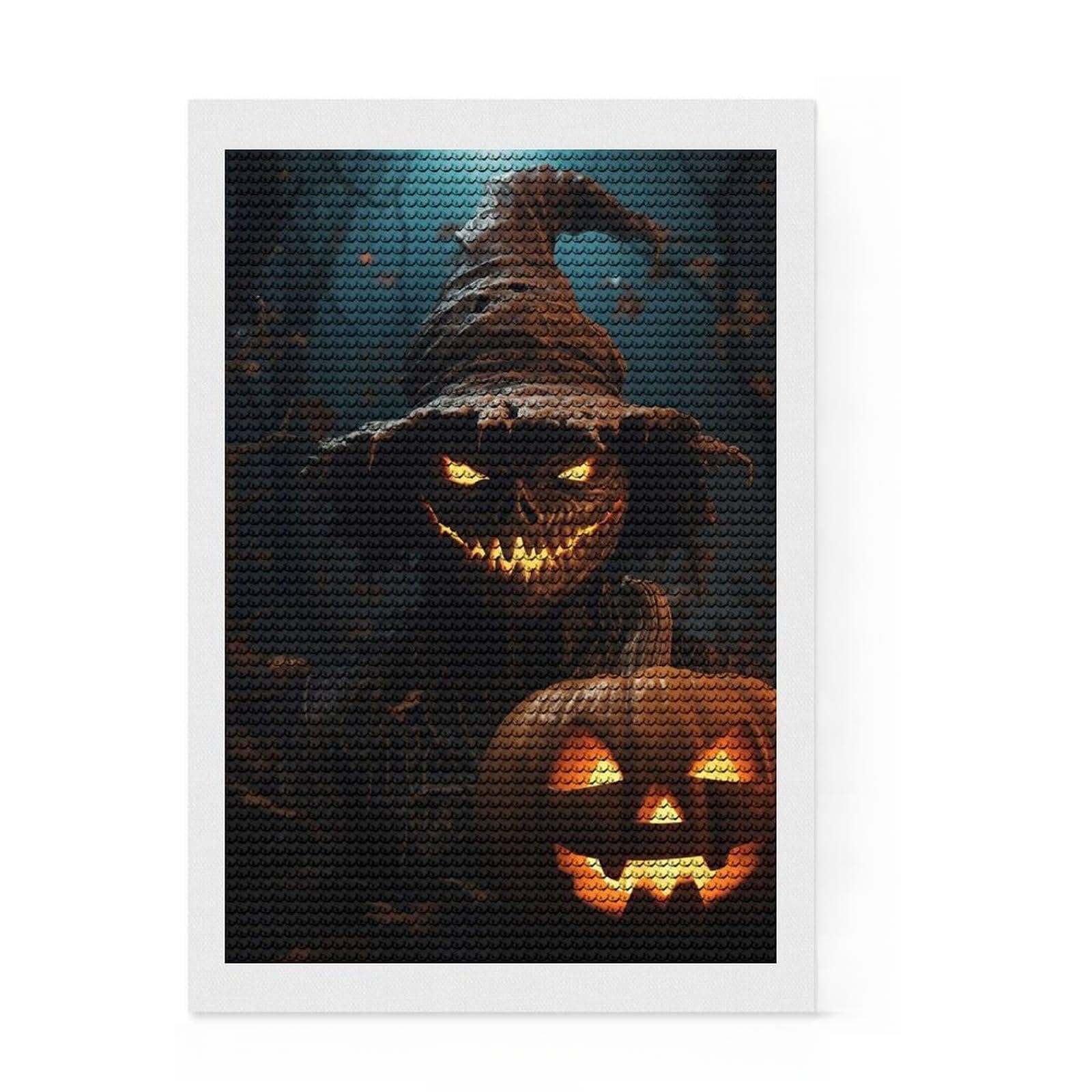 Junmoney Harvest of Fear Diamond Painting Set 8"x12", Enjoyable At-Home Hobby, Relaxing DIY Hobby, Modern Decor, Gift Idea, Easy to Enjoy