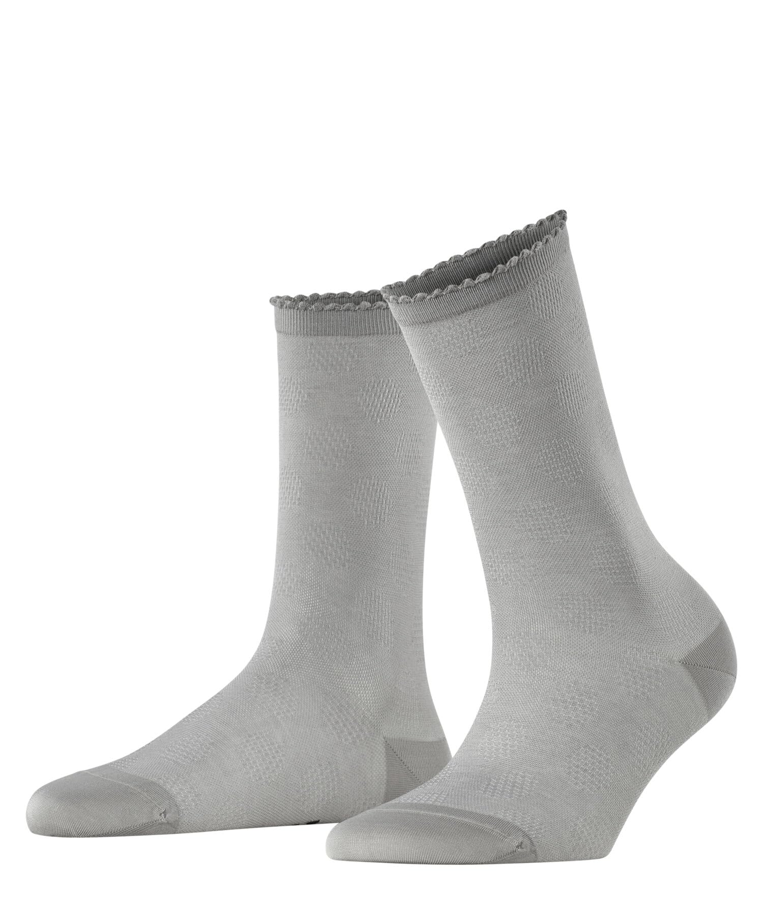 Falke Women's Grey Silver 3290 Bold Dot W So Cotton Plain 1 Pair Socks, 2.5-5