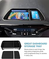 Vista 4 de Karltys Organizador de consola central para salpicadero, caja de almacenamiento detrás de pantalla para teléfonos, llaves, tarjeta de lentes de sol