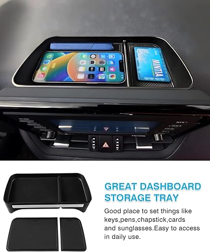 Miniatura 4 de Karltys Organizador de consola central de tablero para Toyota RAV4 accesorios 2019-2025 (no para pantalla de 10.5 pulgadas), organizador de tablero