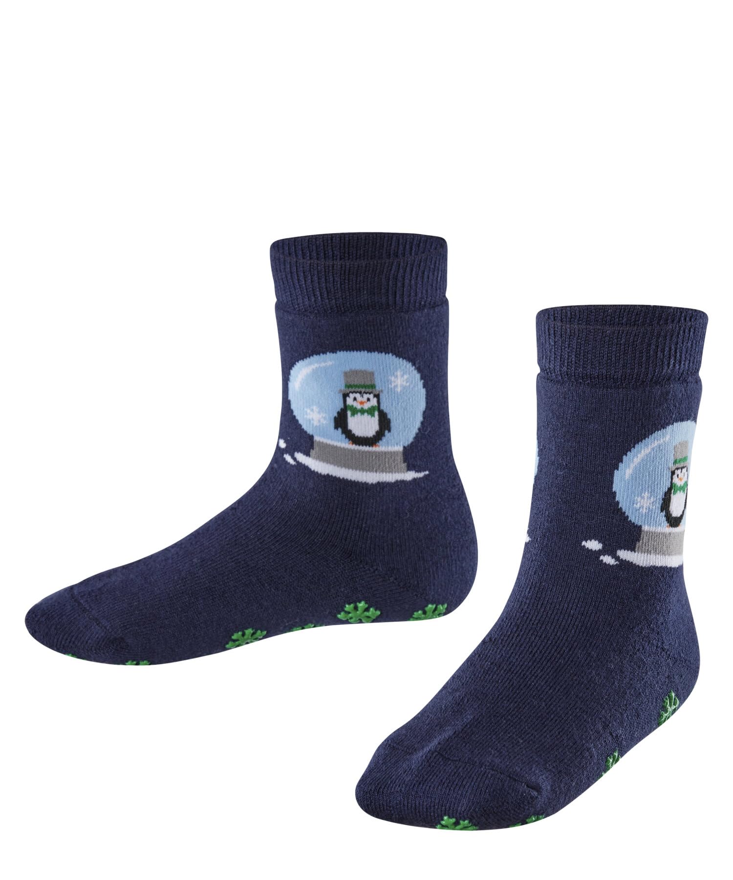 FALKE Unisex Kids Little Snow Globes K HP Cotton Wool Grips On Sole 1 Pair Grip socks, Blue (Space Blue 6116), 5.5-8