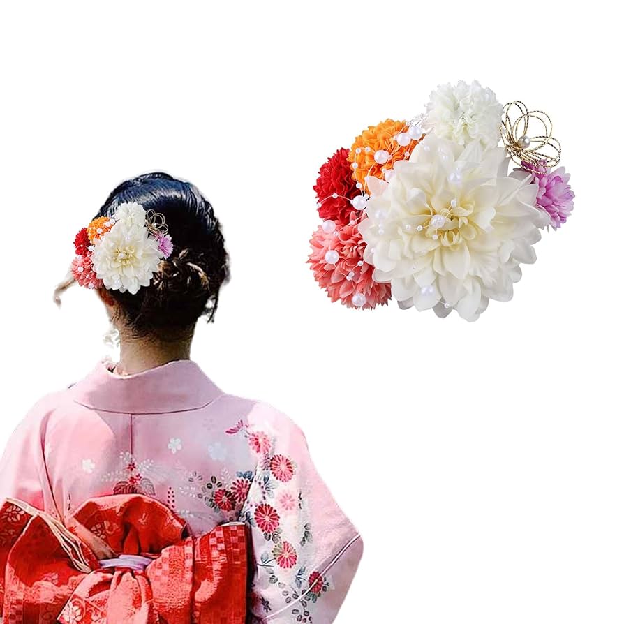 和柄髪飾り 着物 ヘアクリップ ヘアピン ヘアゴム 七五三 楽天市場】【 七五三 髪飾り 】和柄 蝶 ヘアクリップ ベル