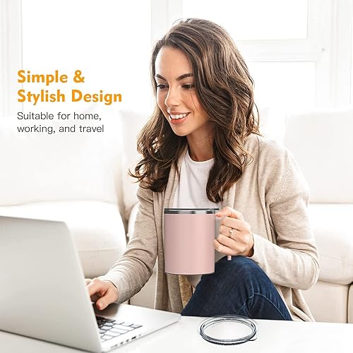 Miniatura 5 de Taza de café recargable con agitación magnética automática, taza de café magnética, mezcladora automática eléctrica, de acero inoxidable, giratoria,