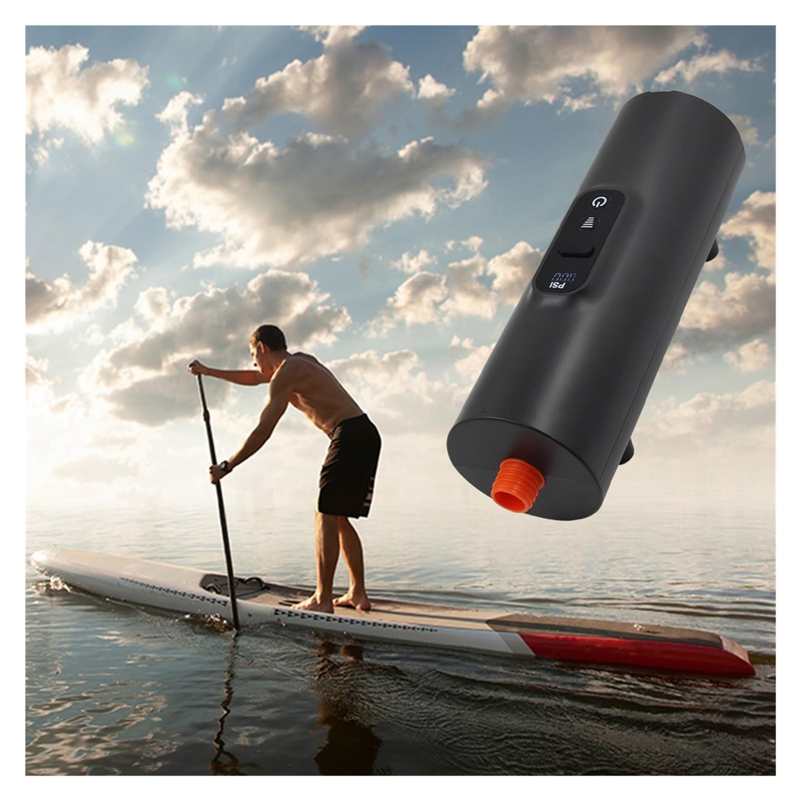 Bomba De Aire Eléctrica For Botes Inflables con Apagado Automático, Compresor Portátil For, Kayaks Y InflacióN Acelerada