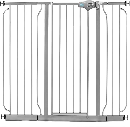 Regalo Easy Step 49-Inch Extra Wide Baby Gate, Includes 4-Inch and 12-Inch Extension Kit, 4 Pack of Pressure Mount Kit and 4 Pack of Wall Mount Kit,