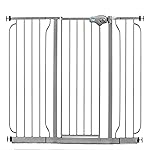 Regalo Easy Step 49-Inch Extra Wide Baby Gate, Includes 4-Inch and 12-Inch Extension Kit, 4 Pack of Pressure Mount Kit and 4 Pack of Wall Mount Kit, Platinum