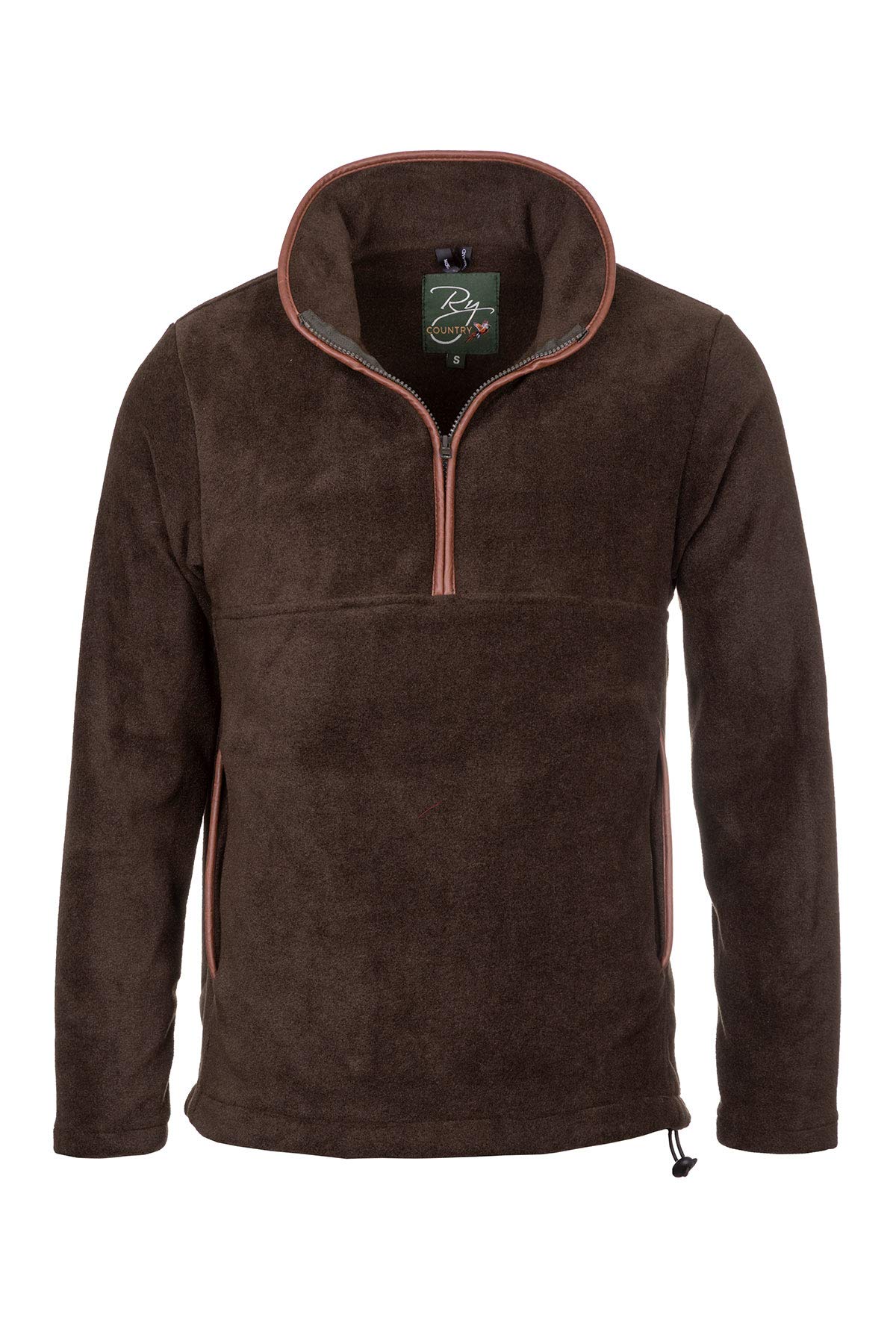 Rydale Men's Olive Harpham Overhead Fleece Jumper Pullover Half Zip (Xl, )