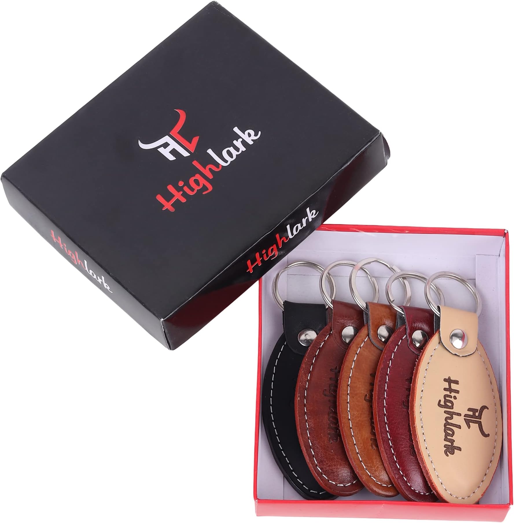 HighlarkHighlark® Premium and Exclusive Leather Keychain | Key Ring Hook | Key Chain For Home, Office, Car & Bike | Heavy Duty Keychain for Men and Women