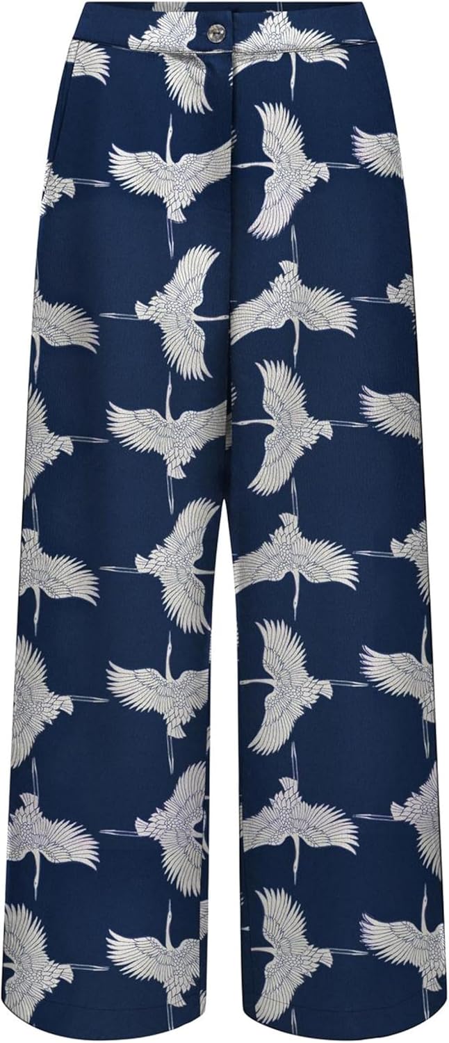 ONLY Women's Onlnova Life Elite Mika Wide Pant, OmbrÉ Blue, XL