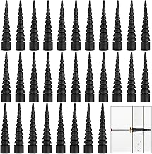 Nkiy Quen 30 Pcs Wood Anchor Stripped Screw Hole Repair Kits-Door Hinge Hole Repair Kits Fit Screws Sizes #2 to #18-Adjustable Wall Anchors for Wood Door Drywall Hole Repair