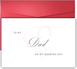 To My Dad On My Wedding Day Card - Thank You Card For Father