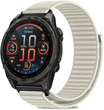 QuickFit 22 mm Nylon Bracelet for Garmin Fenix 9/9 Pro/Solar/8 47