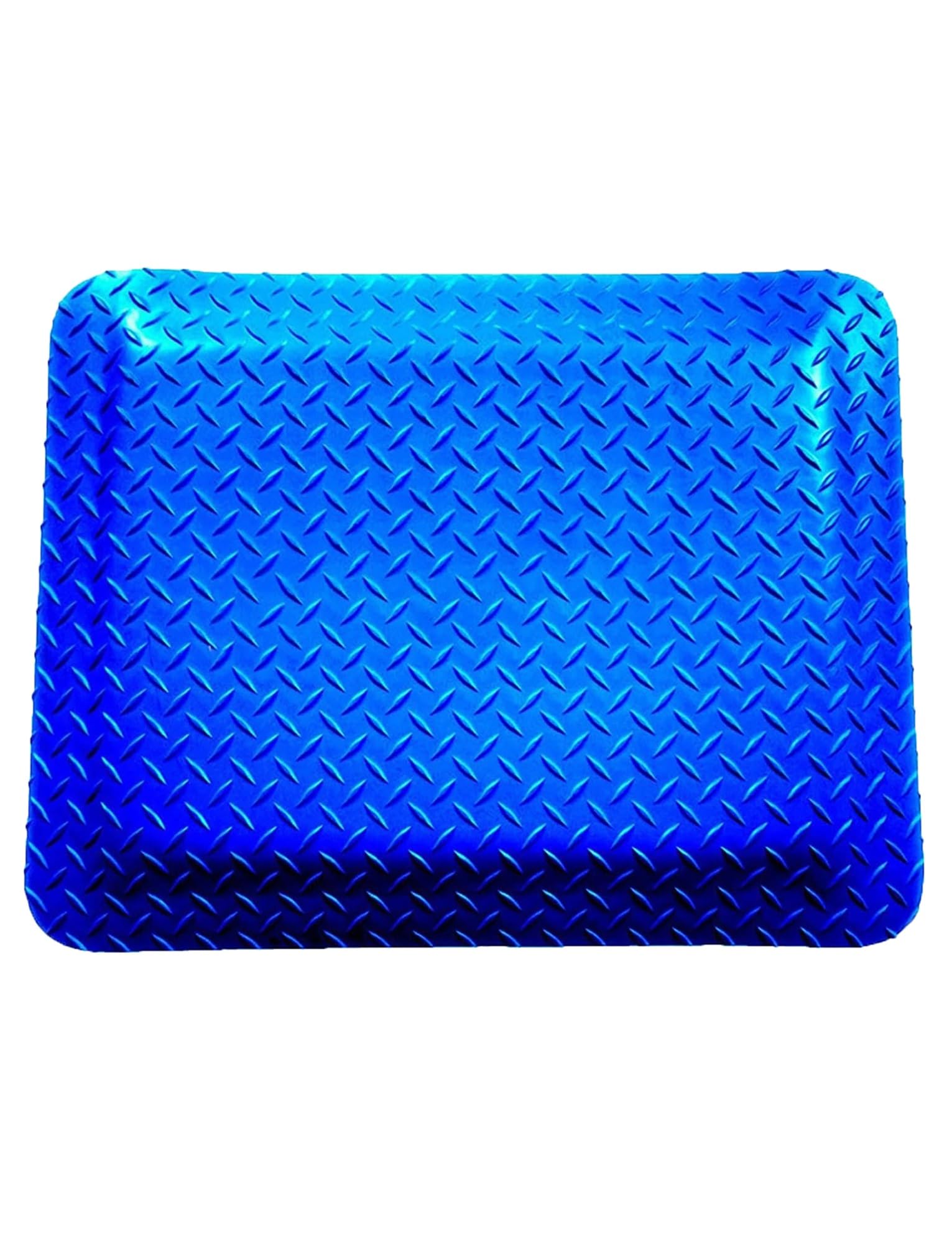 Tappetini in gomma for impieghi gravosi, tappetini antistatici antifatica, tappetini antiscivolo in spugna di gomma antiurto, ufficio, garage, fabbrica, officina(Blue,45x60cm)