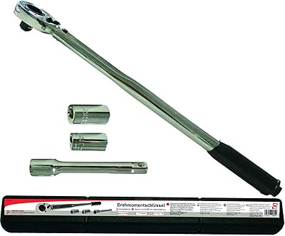 IWH 020809 Llave dinamométrica con extensión y casquillos de 17/19 mm