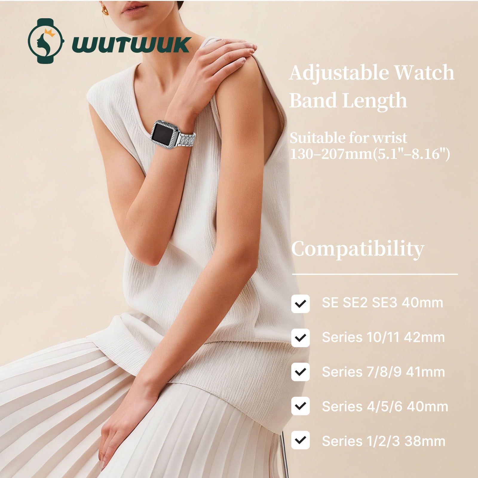 Amazon.co.jp: [wutwuk] コンパチブルApple Watch ブレスレット 40mm