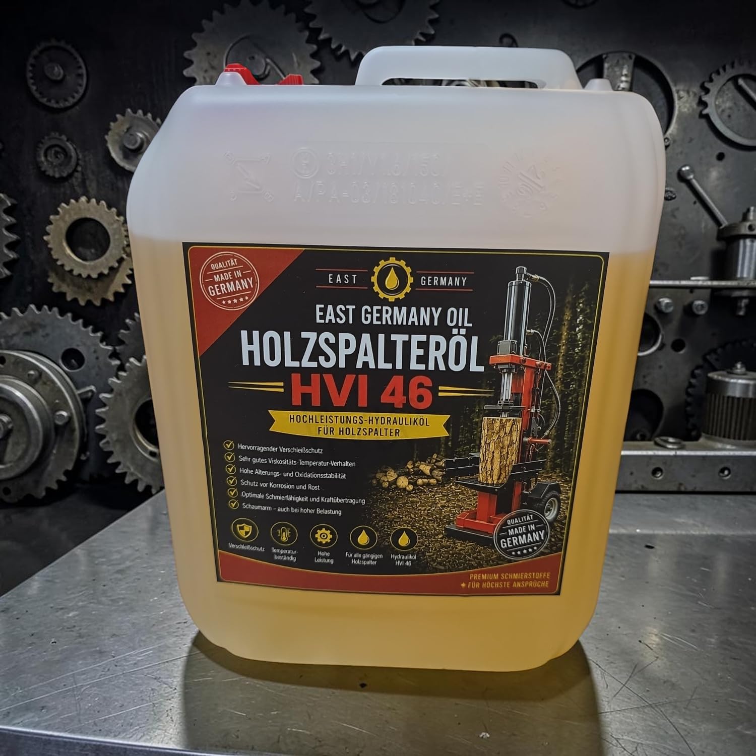 Holzspalteröl HVI 46 – Hydrauliköl für Holzspalter & Forsttechnik