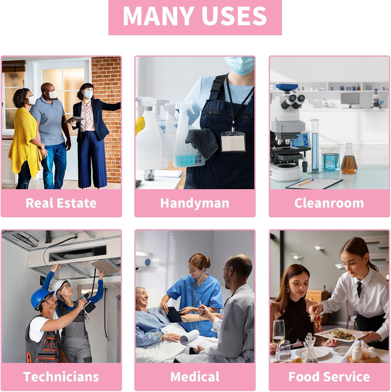 Frontline Shoe Covers Disposable Non-Slip 100 Pack, Premium Non-Woven Durable Booties Shoes Covers – Water Resistant Thick Anti-Slip - One Size Fits Most by Frontline (Pink 100 Pack) - Image 5