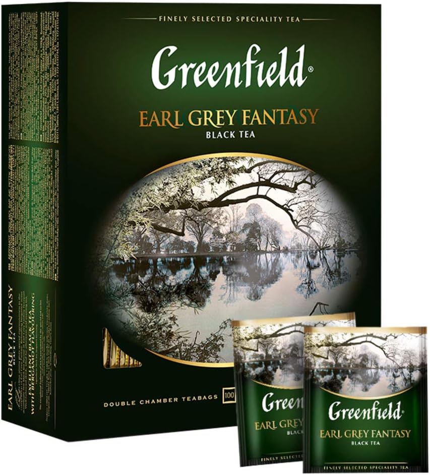 Greenfield Tea, Earl Grey Fantasy, 100 Count