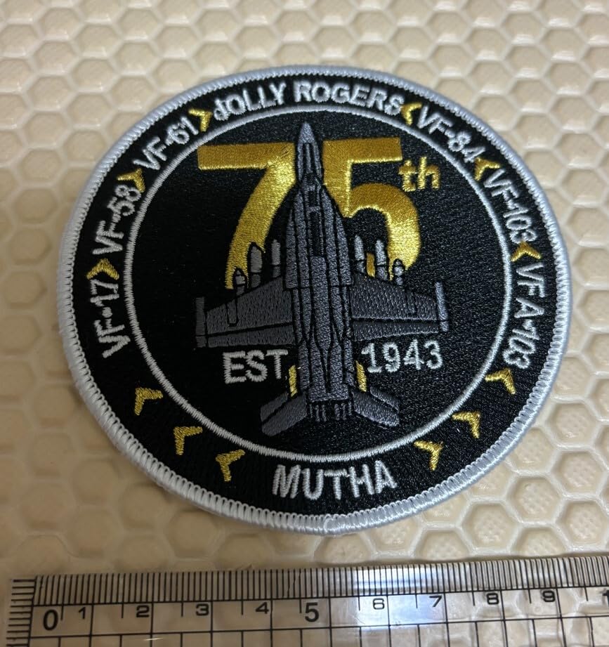 Amazon.co.jp: VF-103 Jolly Rogers 75周年記念 ワッペン パッチ