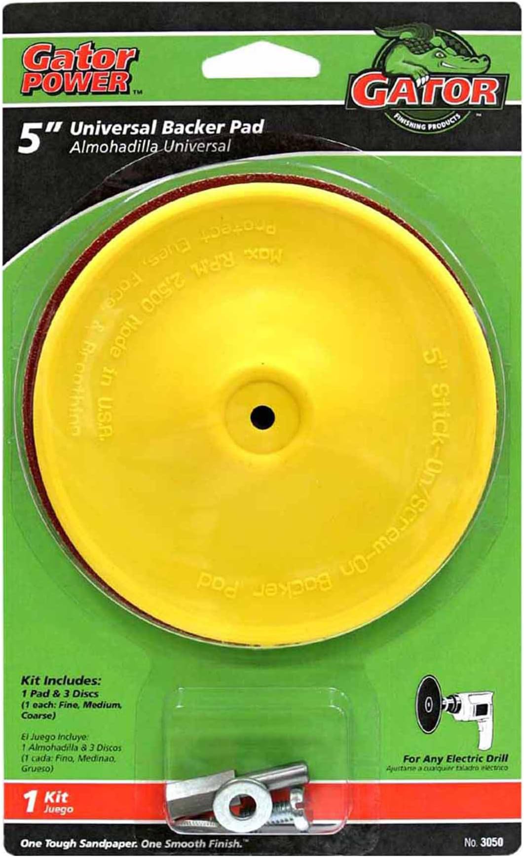 Ali IndustriesGator Finishing 3050 Universal Backer Pad Kit (1 Pack), 5", 5"