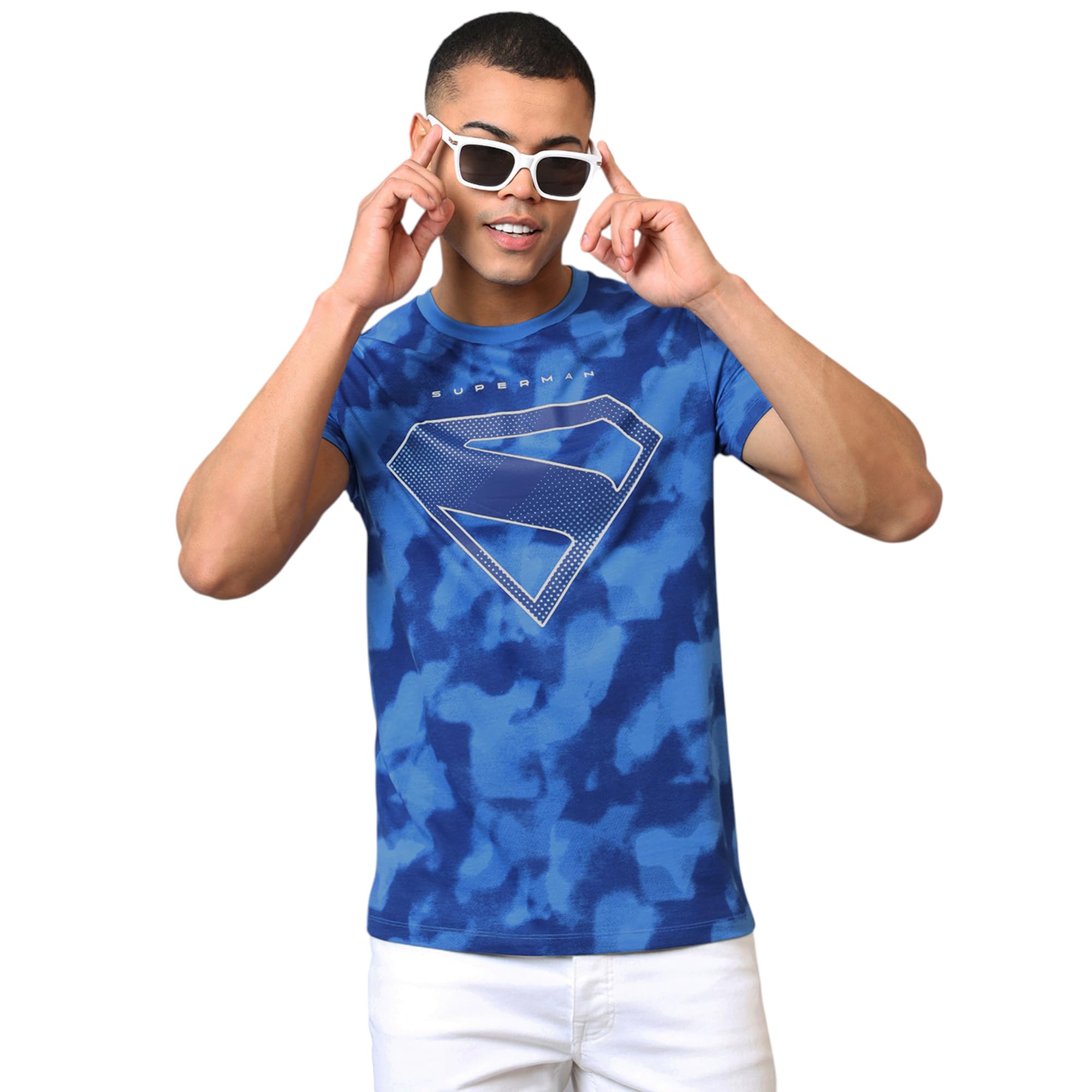 free authority Official Dc Comics Superman: Legacy Graphic Printed Pure Cotton Regular Fit Tshirt for Men-picture-11