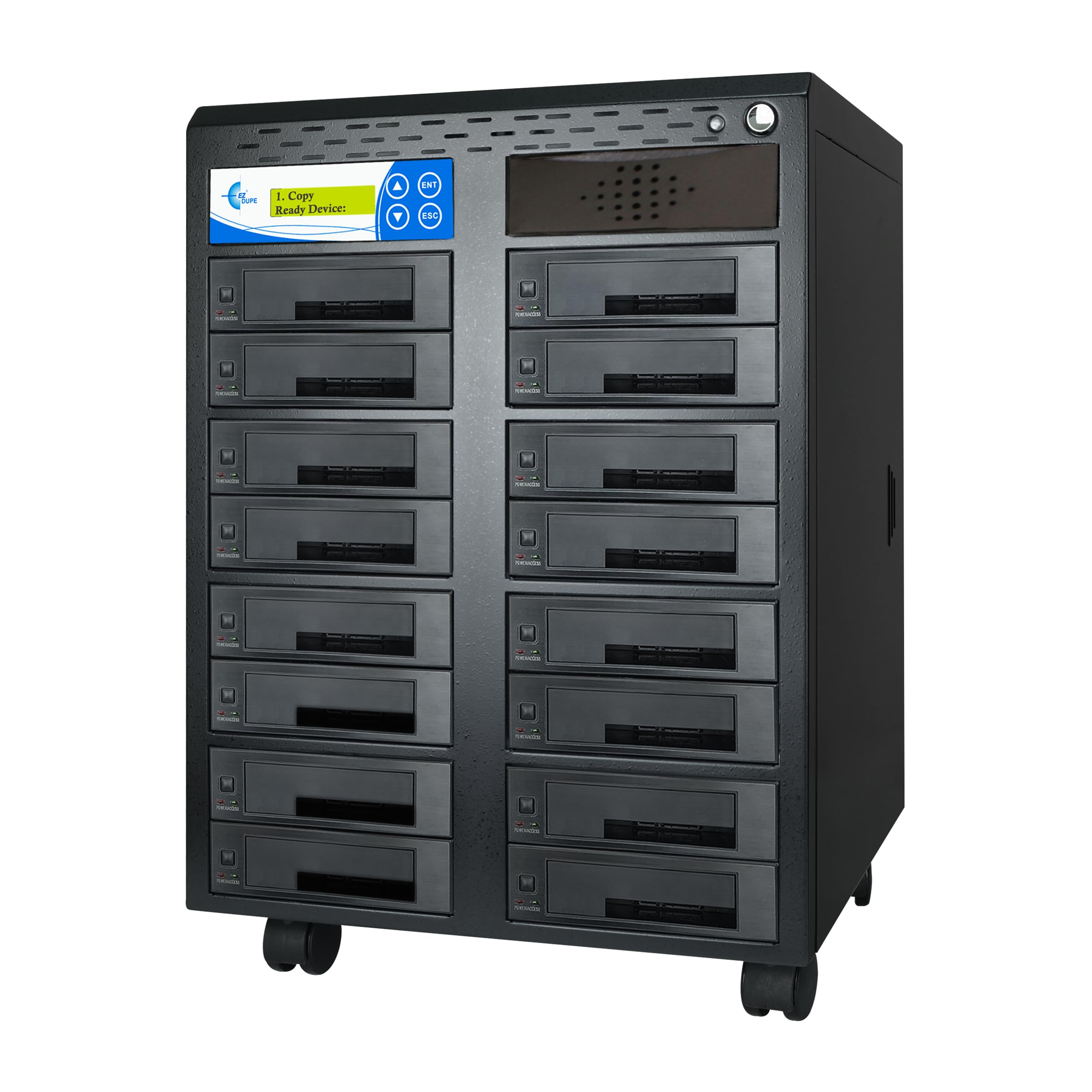 EZ Dupe SATA II Hard Drive / SSD Duplicator & Sanitizer - Leopardo 1 to 16 HDD Cloner 300MB/s