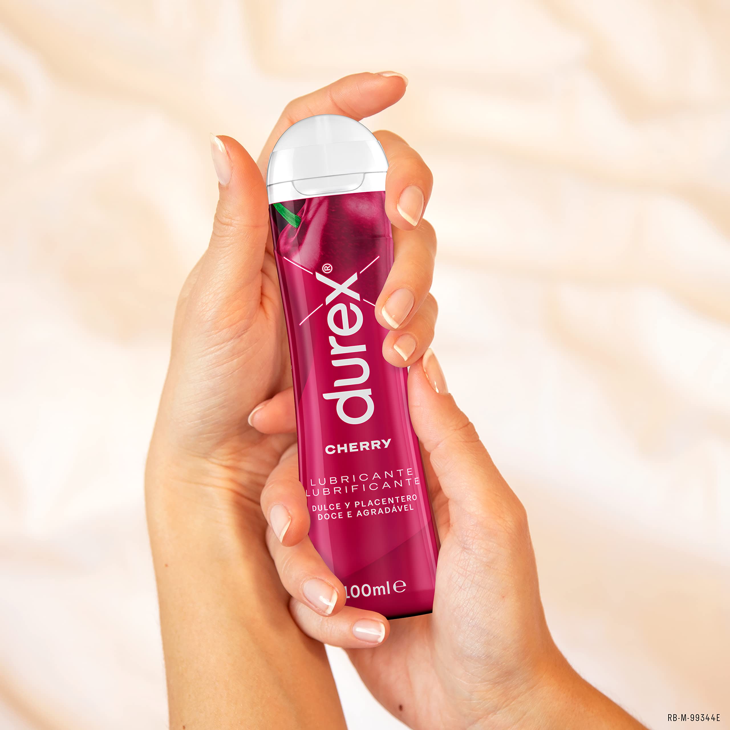 Durex Lubricante Cherry, Dulce y Placentero, 100 ml [Pack 6 Unidades]