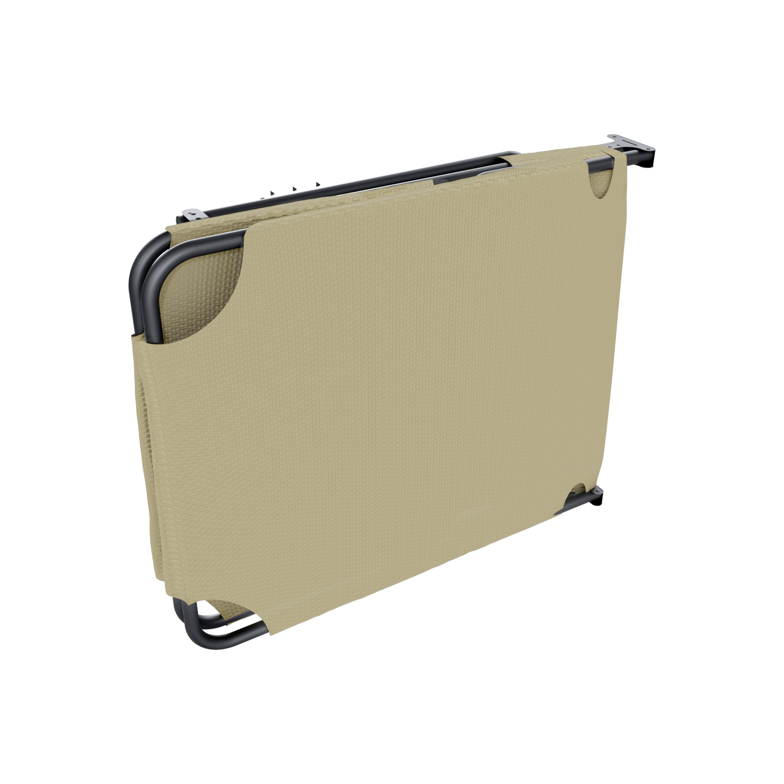 Arreditaly Lettino Pieghevole Prendisole Senza Tettuccio Parasole Schienale Reclinabile Regolabile Struttura In Metallo Sedia Sdraio Per Spiaggia Mare Giardino Piscina 187 x 53 x 24 Cm (Beige)