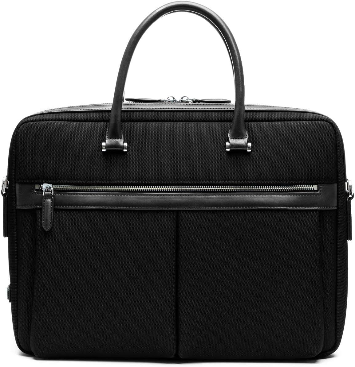 Buy 2 get 3 Maverick & Co. Vibrant Leather Voyage Briefcase, Black, Compatible with 15 Laptop