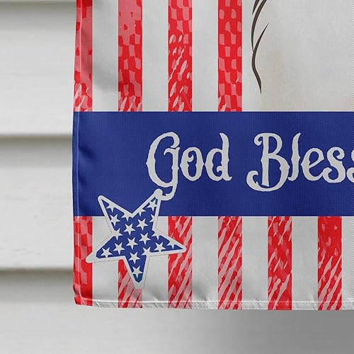 Vista 385 de Caroline's Treasures BB2171GF American Flag and Border Collie Garden Flag Mailbox Flag Decorative Yard Flag Banner Outside Patio Artwork Yard Flower