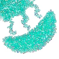 Vista 33 de 8000 diamantes de imitación transparentes de resina AB de 0.118 pulgadas para manualidades de diamantes de imitación de gelatina AB de parte trasera