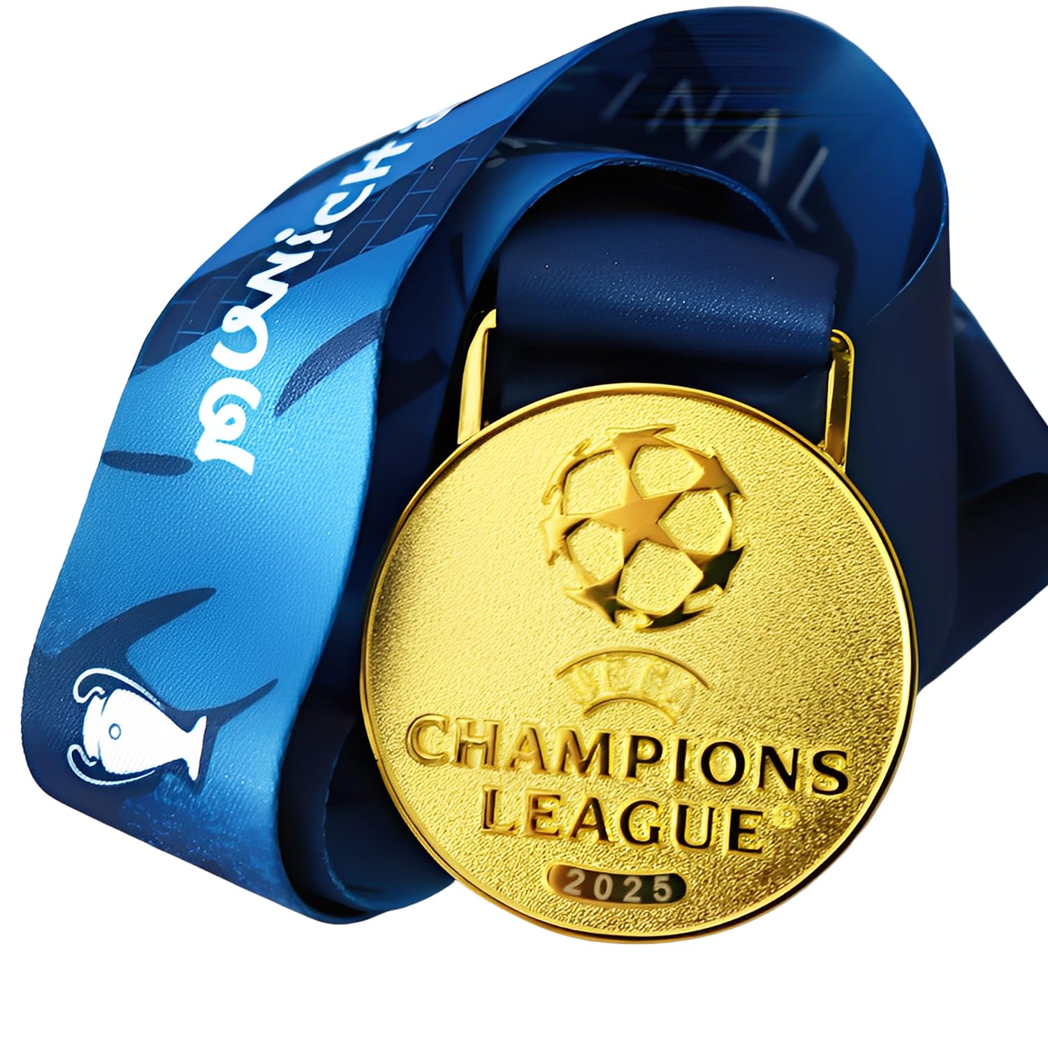 Ligue des Champions médaille 2025 souvenirs de la league de football en métal