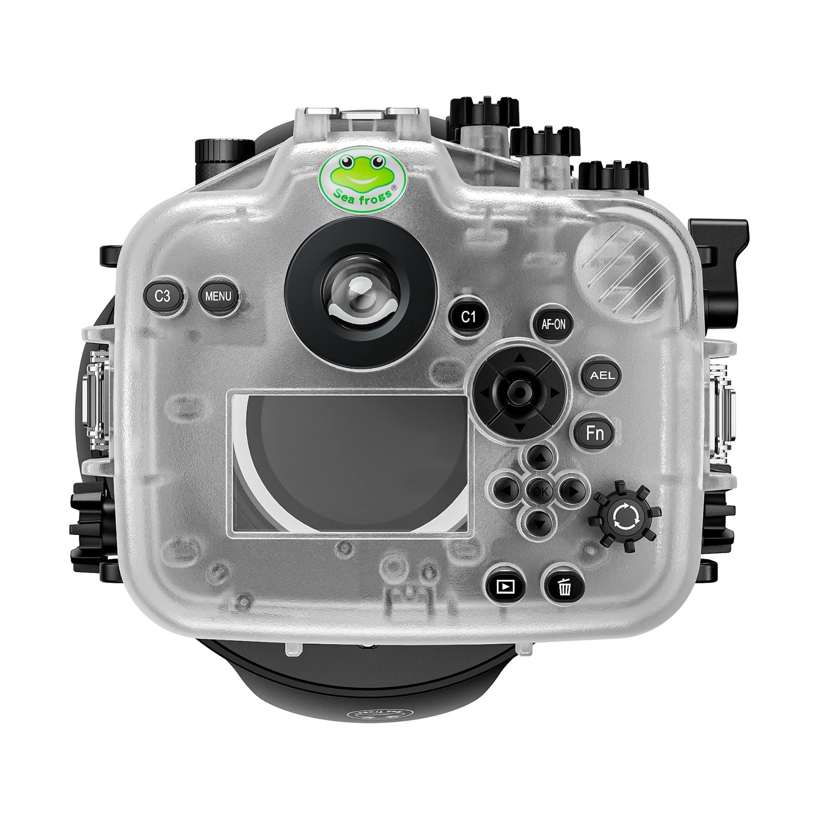 Amazon | Seafrogs 40M/130FT 水中ハウジング防水ケース 6 インチ