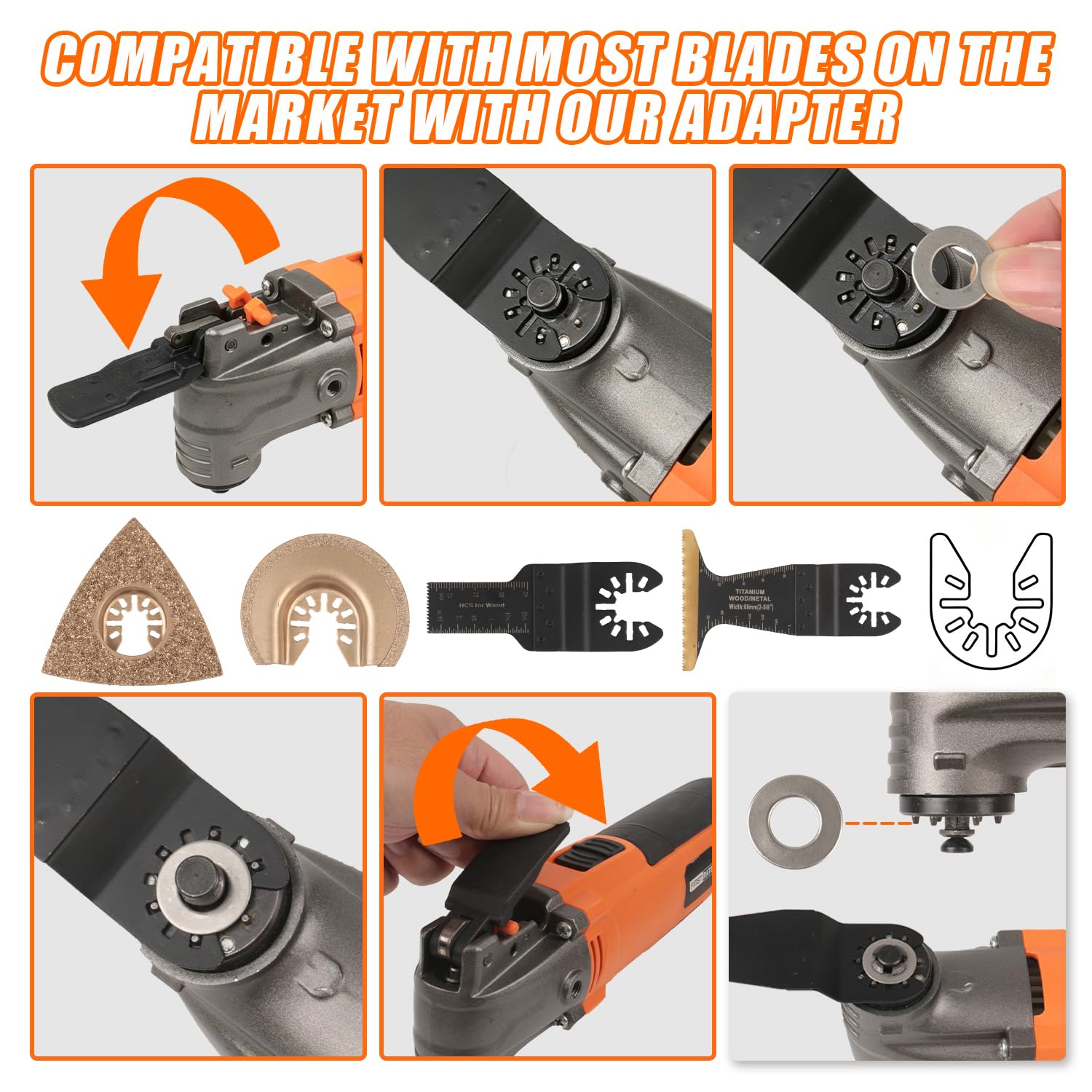 ENERTWIST 4.2 Amp Oscillating Multitool Kit with 33 PCS Accessories — Amazon image 4