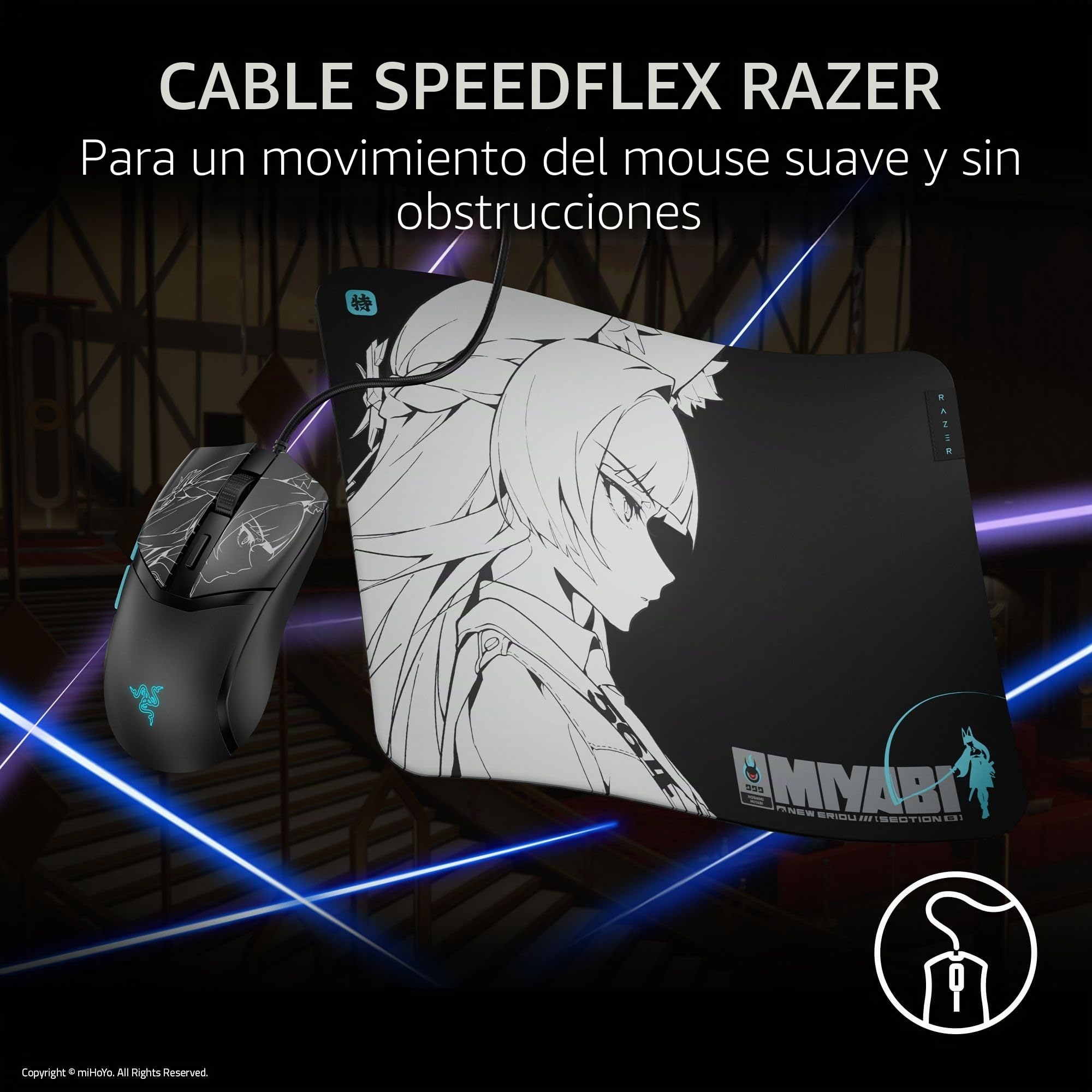 Razer Cobra - Ratón para juegos con cable, 58 g, ligero, Zenless Zone Zero