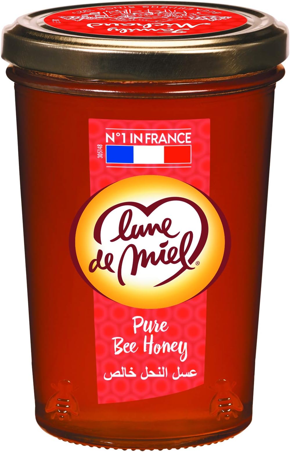 Lune de MielPure Bee Honey Glass Jar, 500 gm (Pack of 1)
