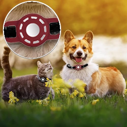 Miniatura 9 de Soporte para collar de gato AirTag para Apple Air Tag para collar de gato de menos de 0.6 pulgadas, soporte para collar de perro AirTag pequeño,