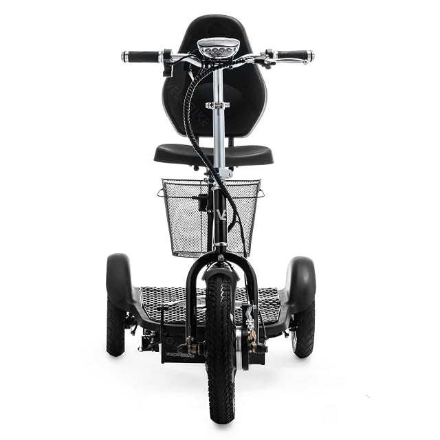 Foto 5 de 8 de VELECO 3 ruedas plegable Dispositivo de Movilidad Trike ZT16 (NEGRO) (Negro)