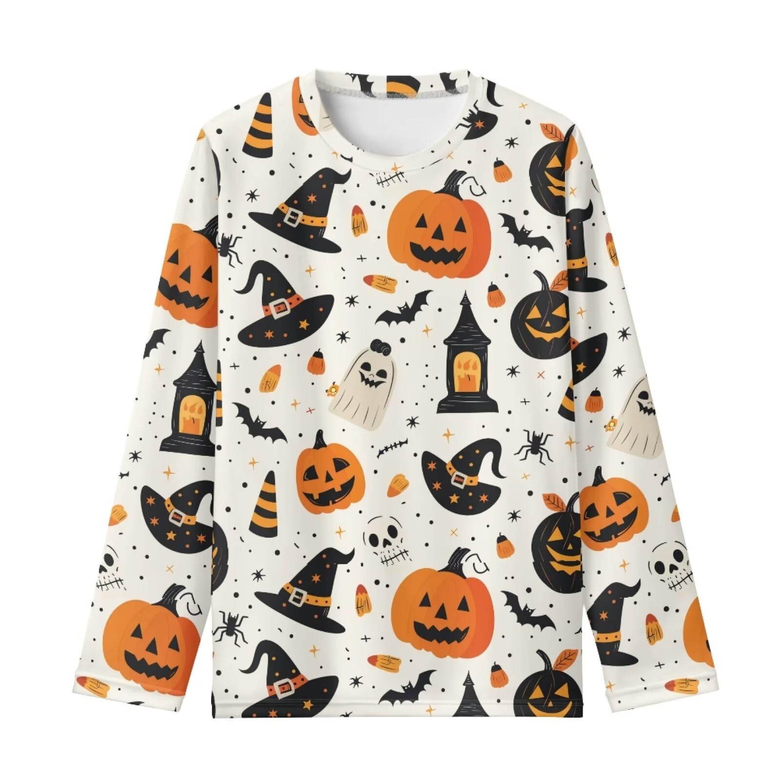Girls Long Sleeve Shirts Casual Crewneck Soft T-shirts for Girls 3-16 Years Old