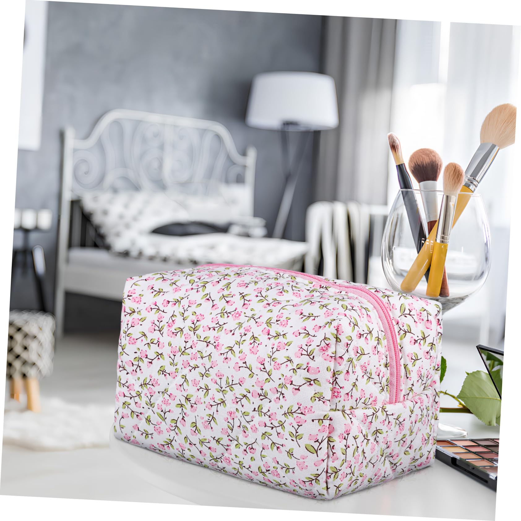 VALICLUD 3stücke Reise Kosmetiktasche Mit Floralem Design Praktischer Makeup Organizer Für Damen Leicht Und Tragbar Für Reisen Und Unterwegs Vielseitige Verwendung Für Kosmetik Und