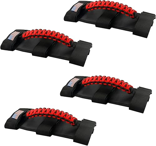 Vista 118 de 4 asas de agarre de barra antivuelco compatibles con Jeep Wrangler JLU JK JKU TJ YJ LJ JT JL y Gladiator JT 1987-2021 UTV y ATV, se adapta a barras