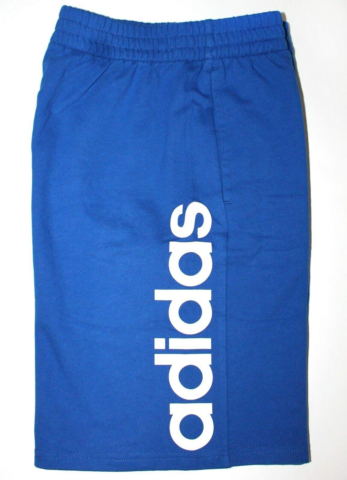 adidas Boys French Terry Athletic Shorts Royal Blue Large(14/16)