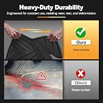 Floor Mats Fit for 2018-2024 Chevy Equinox (Not for EV), Custom Fit Waterproof Anti-Slip All Weather Protection 1st & 2nd Row Floor Liners for Chevrolet Equinox Accessories, Black
