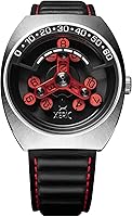 Vista 1 de Xeric Scrambler Automatic Wandering Hour Plata Negro Rojo, Mecánico