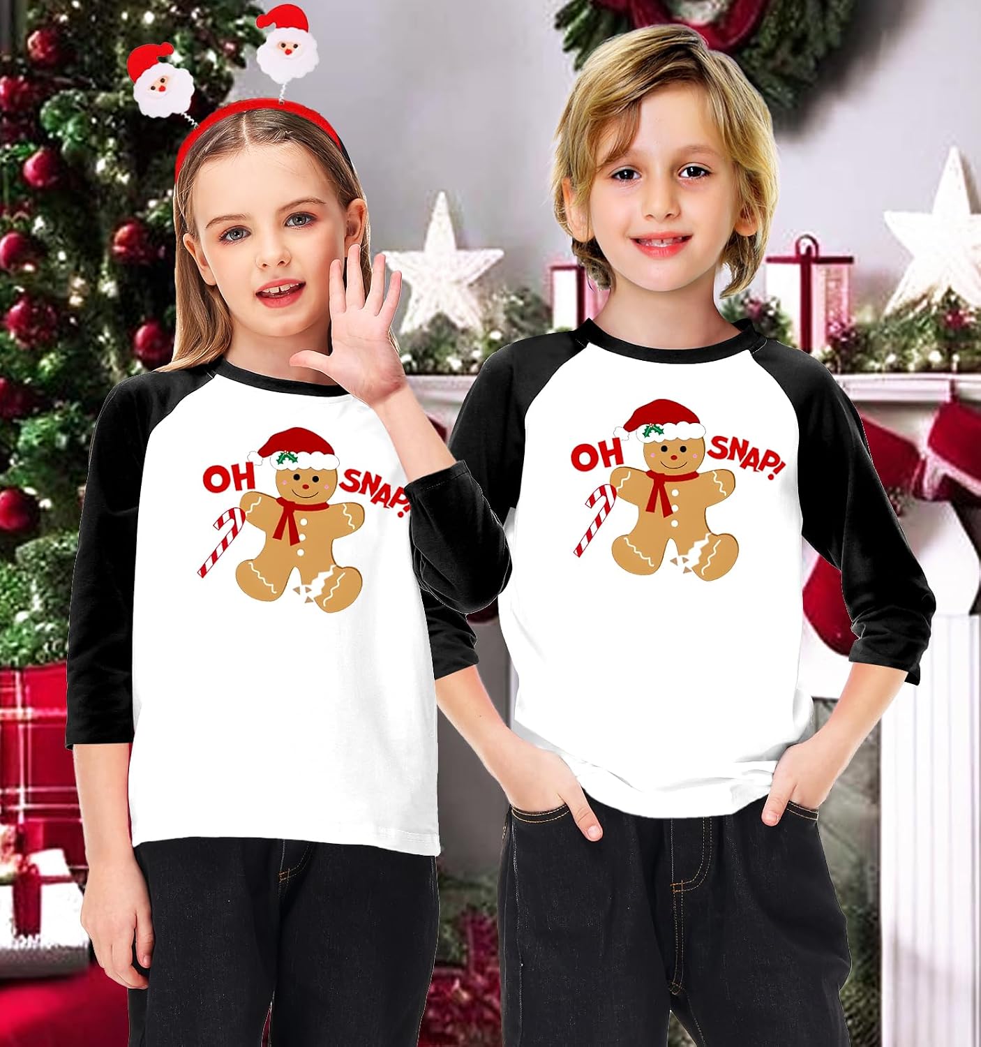 Remimi Unisex Kids St Patricks Day Shirt Irish Lucky Shamrock 3/4 Raglan Sleeve Tops 3-14 Years