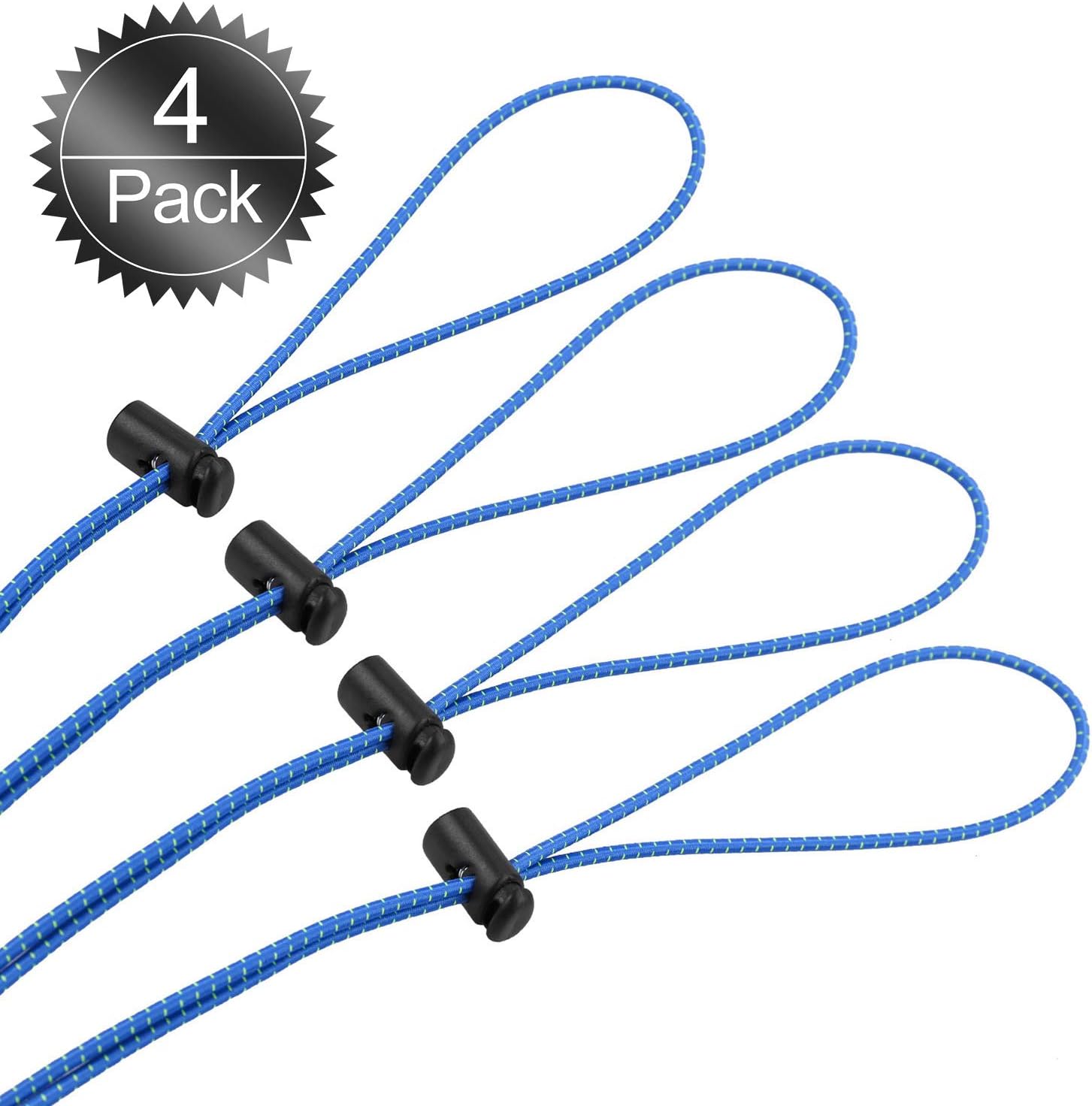 Oumers Bungee Goggle Strap Kit(4Pack), Adjustable